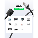UGREEN Accessories UGREEN Cat 6 F/UTP Ethernet RJ45 Extension Male/Female Patch Cords (Black) - NW112
