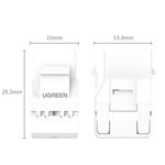 UGREEN Accessories UGREEN CAT6 Unshielded Module 180° 1 pc - 30844