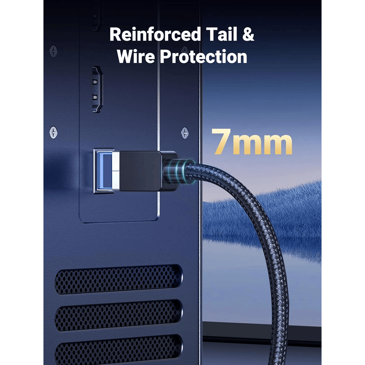 UGREEN CAT8 Shielded Round Braided Cable Modular Plugs | NW153 - متجر نصر