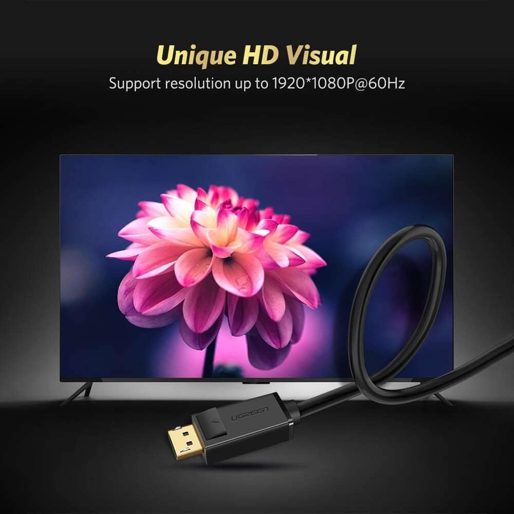 Ugreen DP Male to VGA Male Cable 1.5M | 10247 - متجر نصر