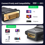 UGREEN Accessories UGREEN DVI 24+1 Male to HDMI Female Adapter - 20124