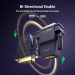 UGREEN Accessories UGREEN DVI 24+1 Male to HDMI Female Adapter - 20124