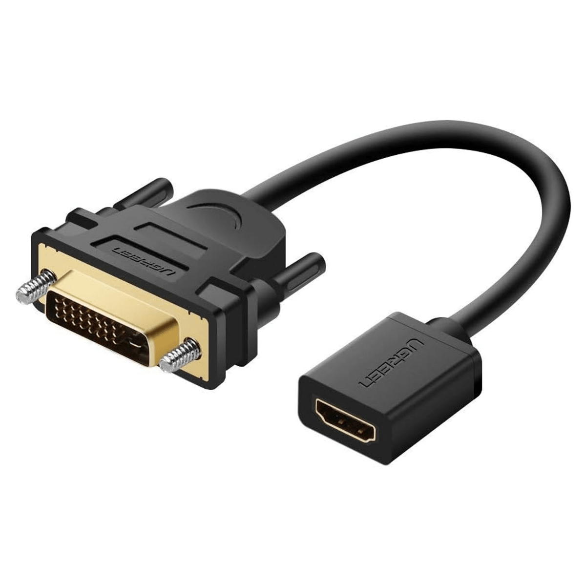 UGREEN DVI MALE TO HDMI FEMALE ADAPTER CABLE - 20118 - متجر نصر
