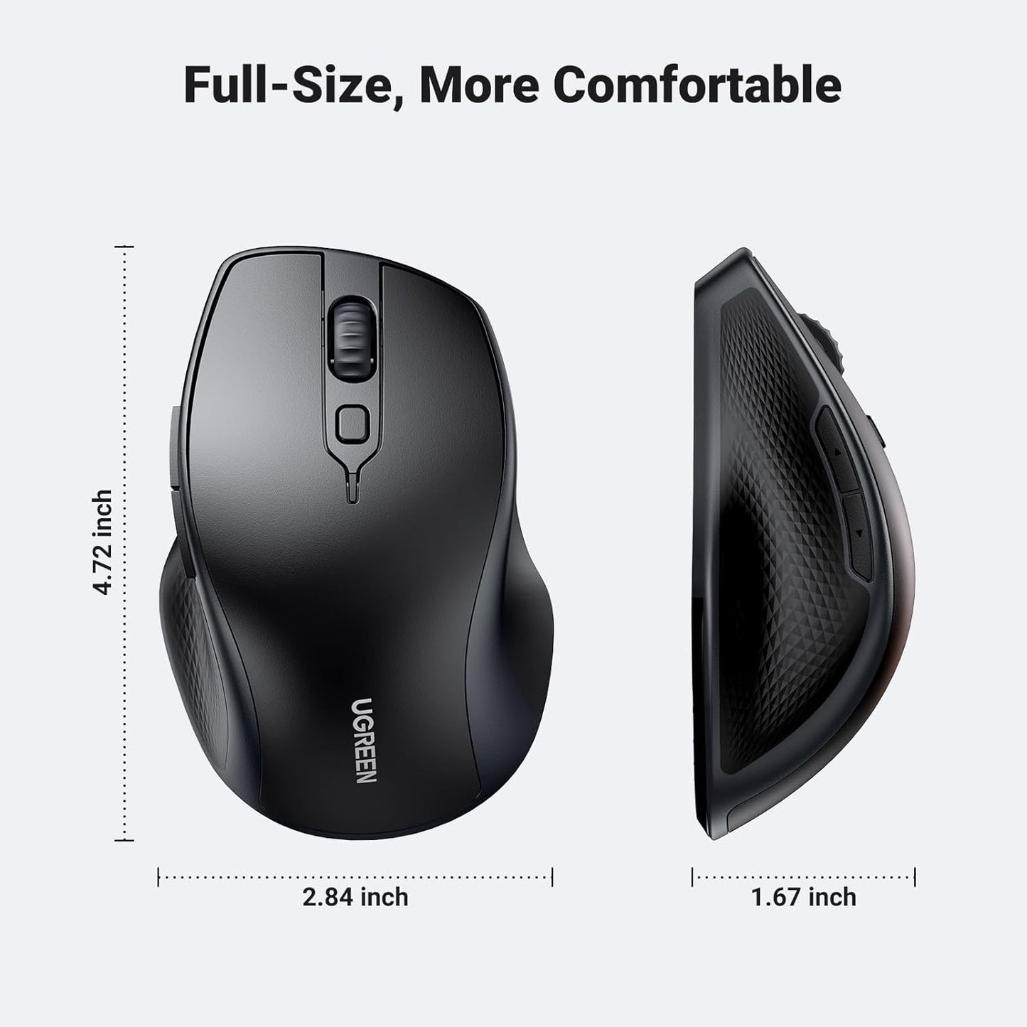 UGREEN Ergonomic Wireless & BLT Mouse |Multicolor| MU101 - متجر نصر