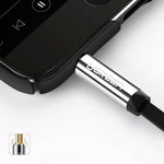 UGREEN Accessories UGREEN Flat Angled Cable AUX Audio Cable 3.5 mm Mini Jack 0.5 m (Black) /AV119