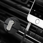 UGREEN Accessories UGREEN Flat Angled Cable AUX Audio Cable 3.5 mm Mini Jack 0.5 m (Black) /AV119