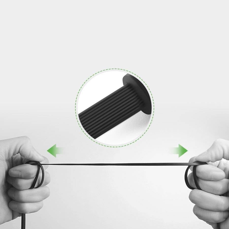 كابل صوت AUX بزاوية مسطحة من UGREEN مقاس 3.5 مم ومقبس صغير بطول 0.5 متر (أسود) /AV119 - متجر نصر