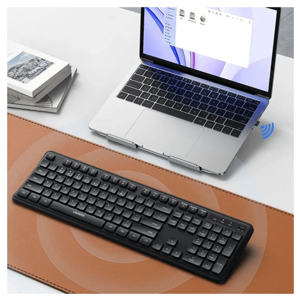 UGREEN Full Size Wireless Keyboard, 104 Keys, 2.4GHz /65734 - متجر نصر