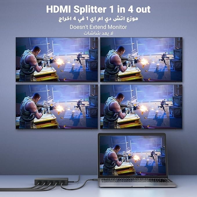 UGREEN HDMI 2.0 1*4 Splitter / CM187-50708EU - متجر نصر