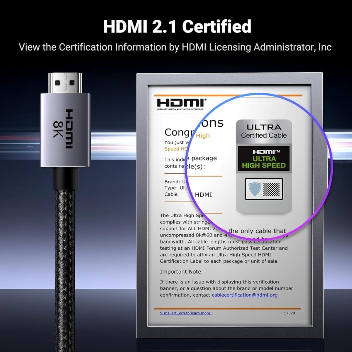 UGREEN HDMI Cable 8K@60Hz / HD171 - متجر نصر