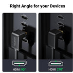 UGREEN Accessories UGREEN HDMI Cable Right Angle 4K HDMI Cord High Speed, 4K@60Hz / HD103