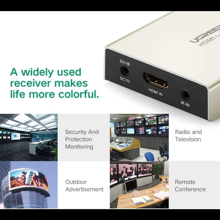 UGREEN HDMI Extender Transmitter 120m (Needs Receiver/s) | 40280 - متجر نصر