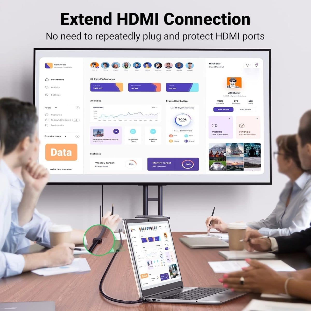 UGREEN HDMI Extension Cable / HD151 - متجر نصر