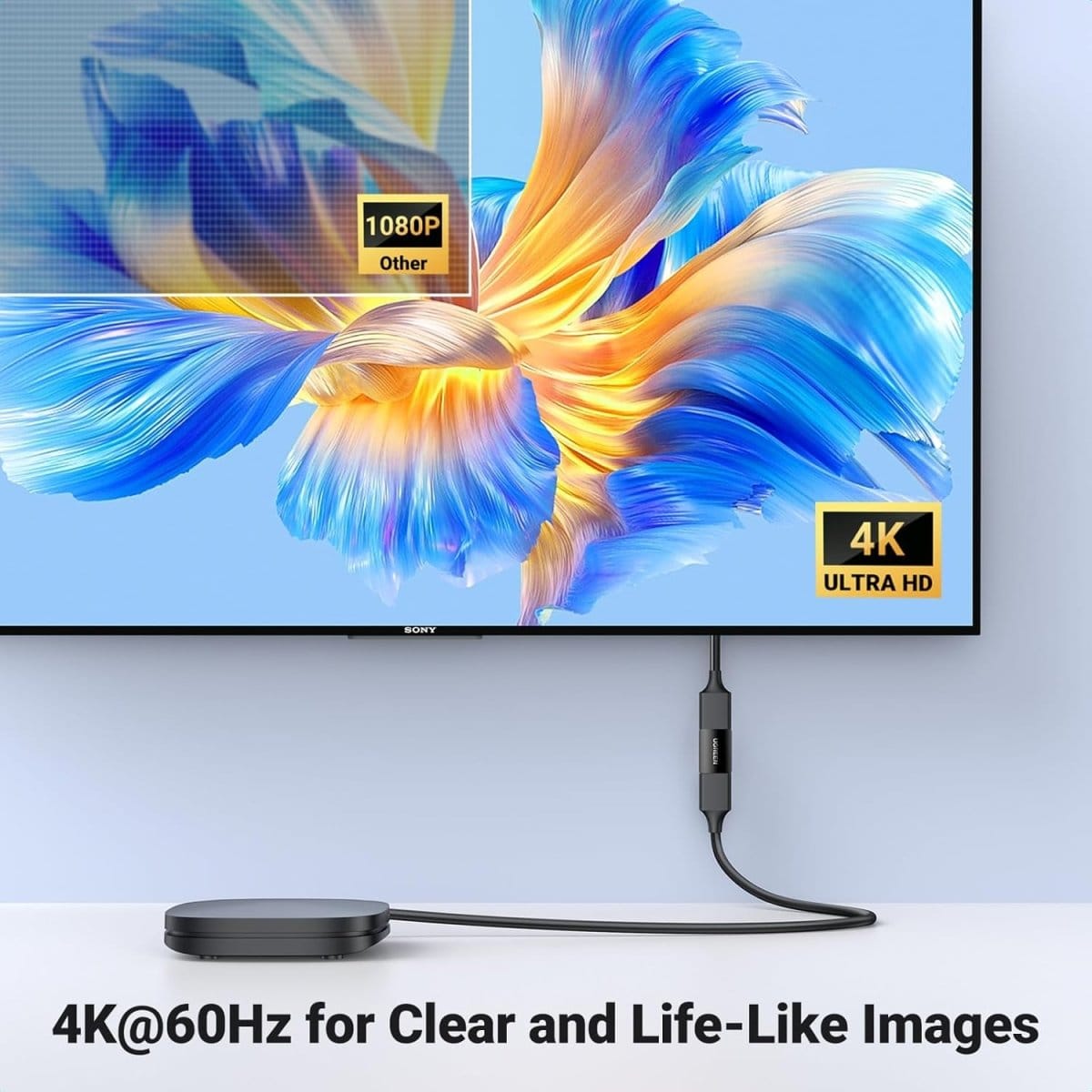 محول HDMI أنثى إلى أنثى من UGREEN (أسود) / 20107 - متجر نصر