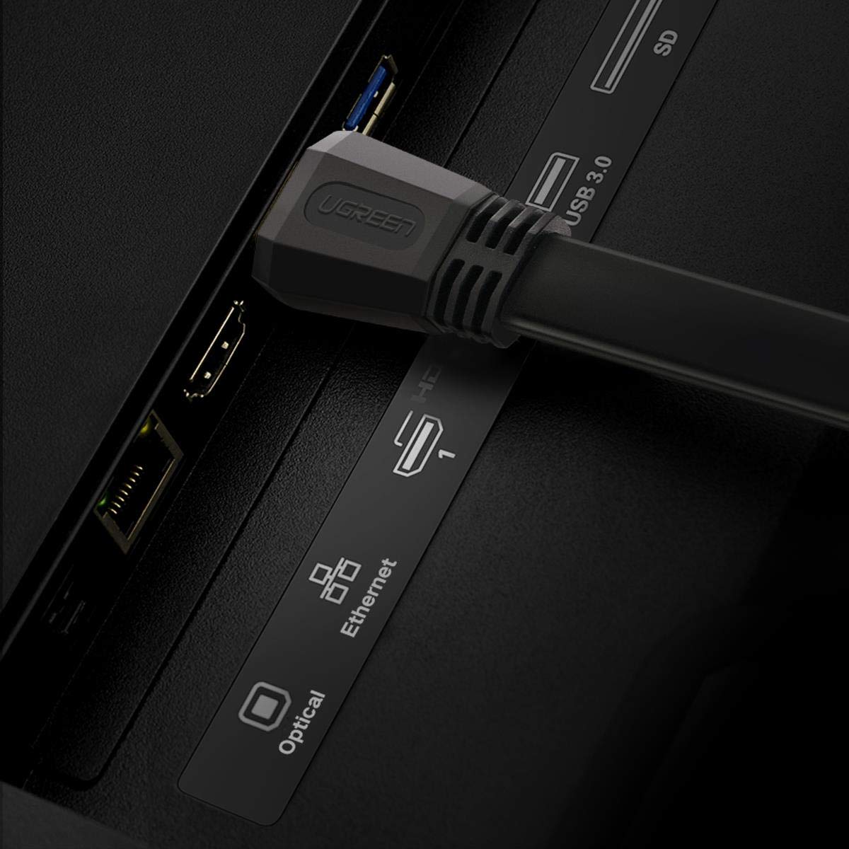 كابل HDMI مسطح من UGREEN يدعم دقة 4K @ 60H / ED015 - متجر نصر