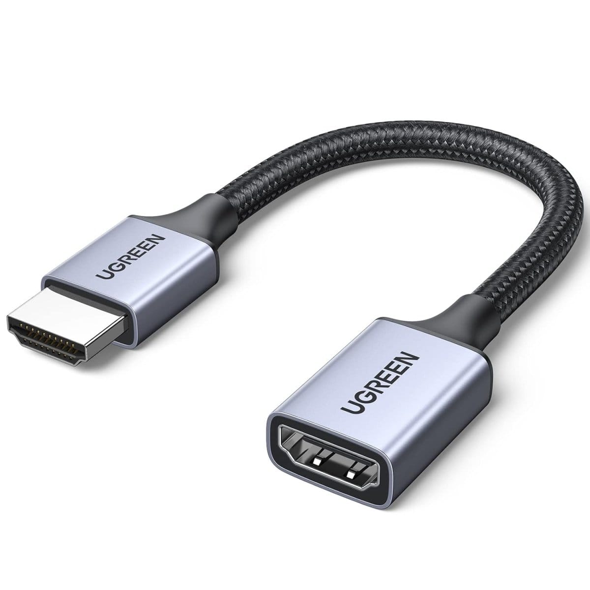 كابل UGREEN HDMI (ذكر) / HDMI (أنثى) 8K بطول 0.15 متر /HD165-15518 - متجر نصر