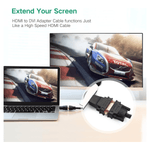 UGREEN Accessories UGREEN HDMI Male to DVI (24+5) Female Adapter (Black) / 20123