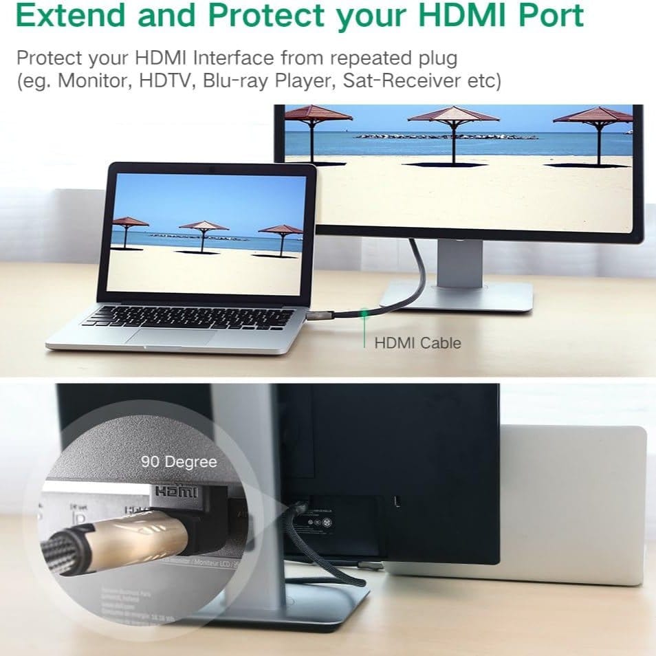 UGREEN HDMI Male to Female Adapter Down / 20109 - متجر نصر