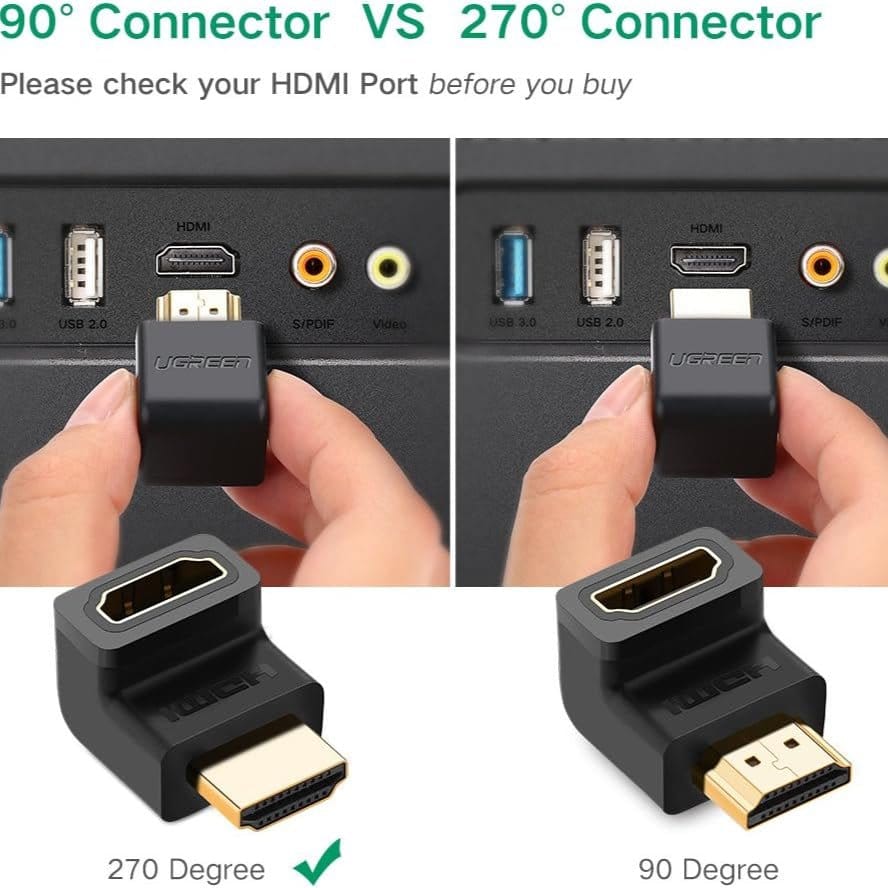محول HDMI من ذكر إلى أنثى من UGREEN Up / 20110 - متجر نصر