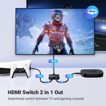 UGREEN Accessories UGREEN HDMI Switch 4K@60Hz, Bi-Directional HDMI Switch 2 in 1 Out HDMI Splitter / 50966