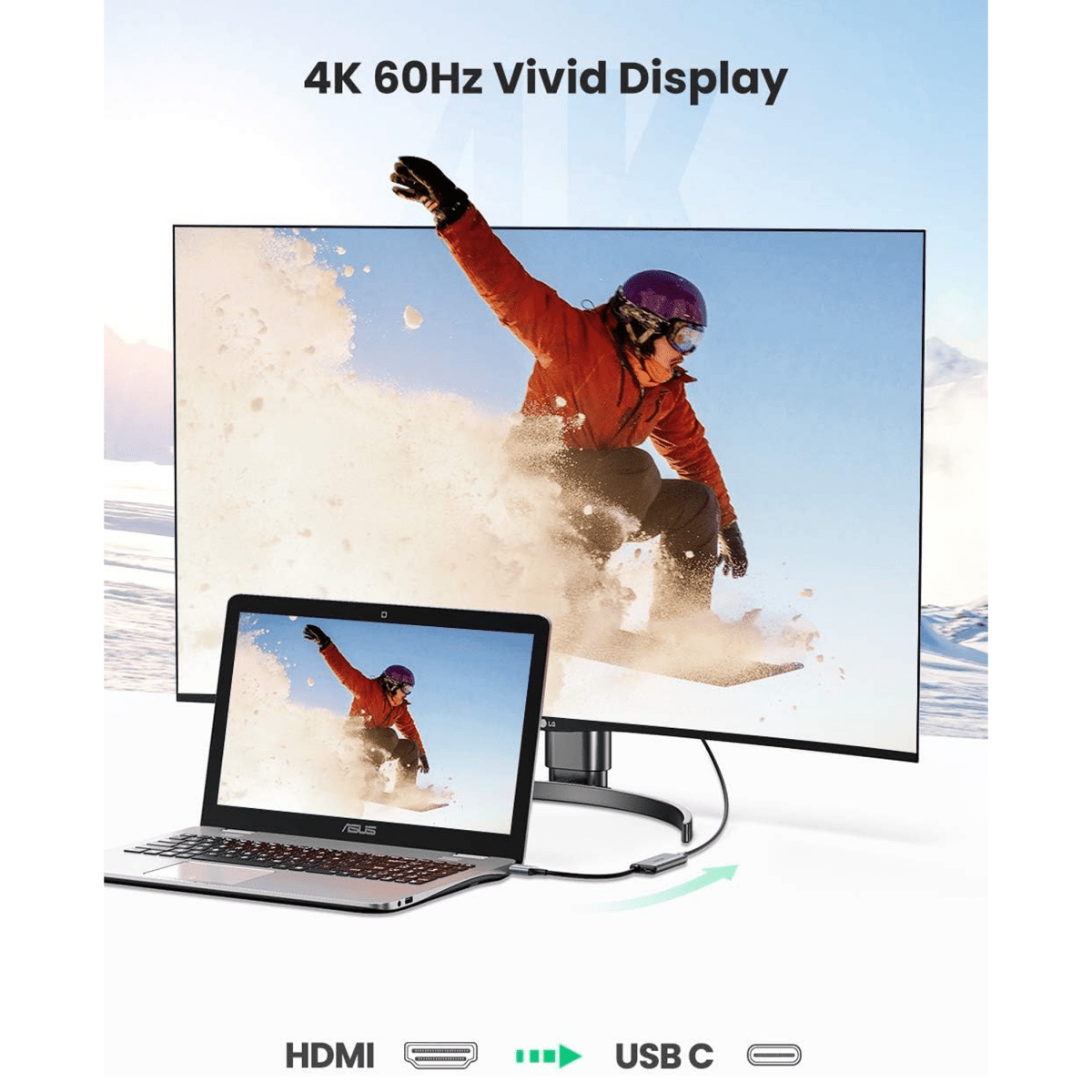محول UGREEN HDMI إلى USB-C / 70693 - متجر نصر