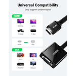 UGREEN Accessories UGREEN HDMI to VGA Converter 25cm (Black) / 40248