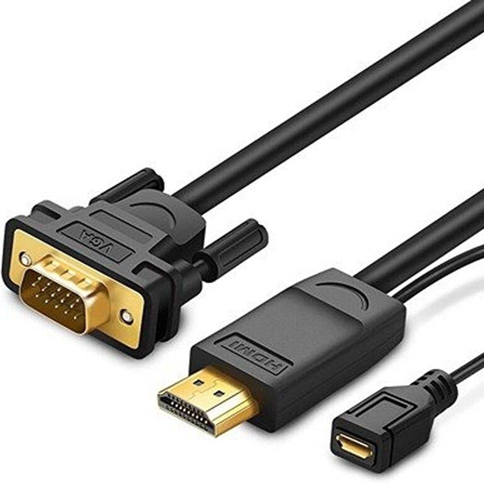 UGREEN HDMI to VGA Converter Cable 1.5m (Black) / 30449 - متجر نصر