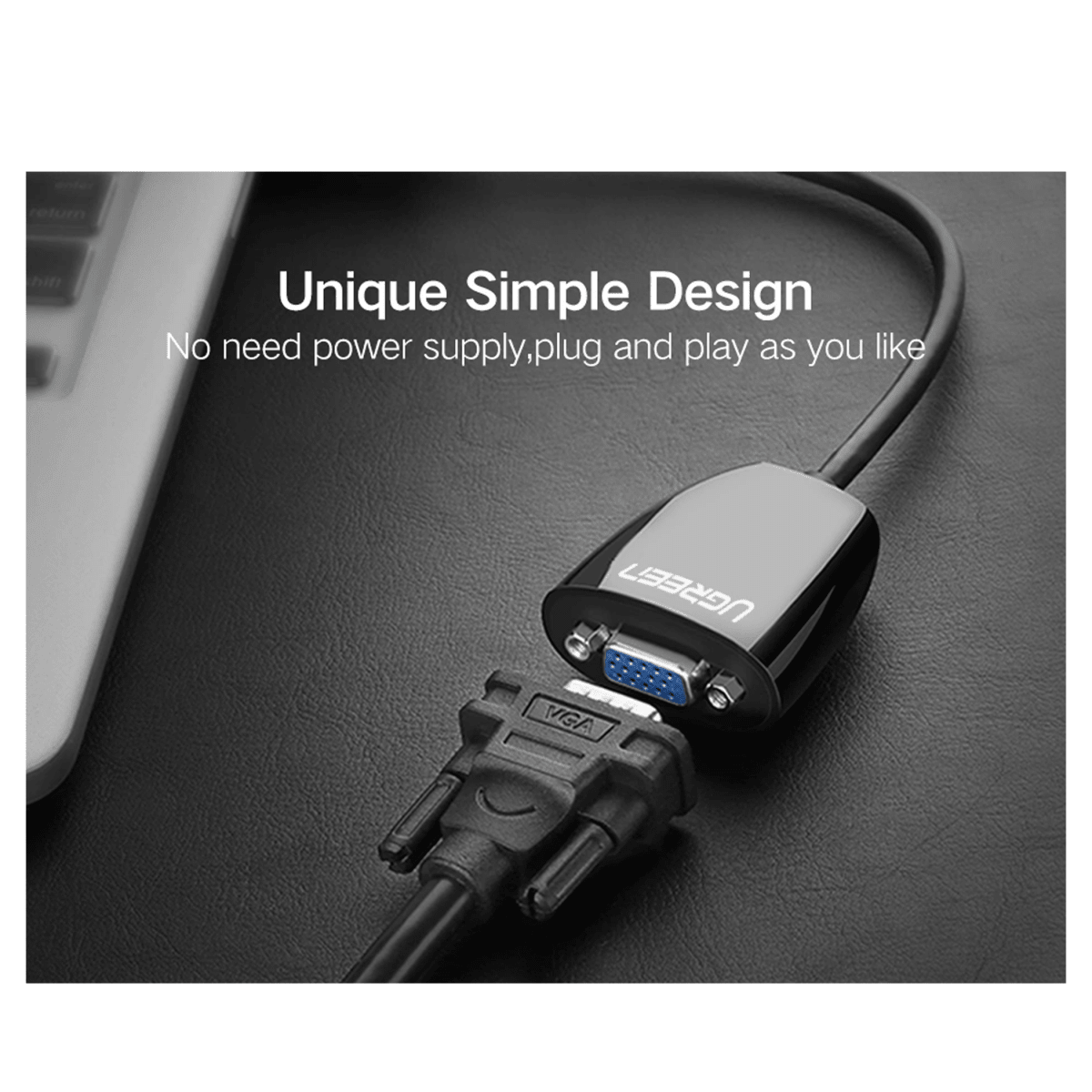 UGREEN HDMI to VGA Converter without Audio – MM105 - 40253 - متجر نصر