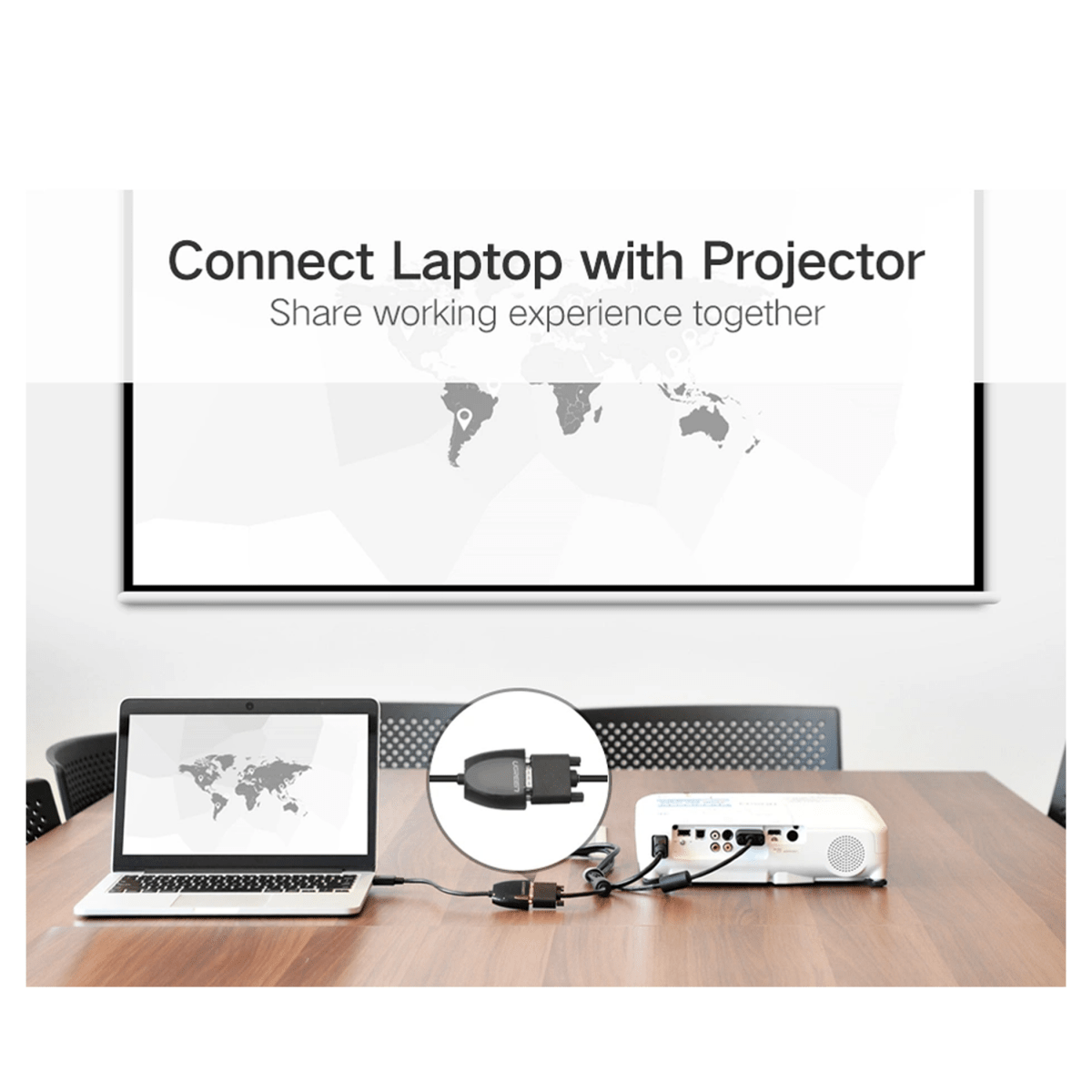 UGREEN HDMI to VGA Converter without Audio – MM105 - 40253 - متجر نصر