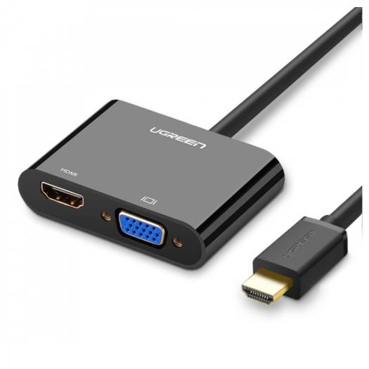 UGREEN HDMI to VGA + HDMI Converter | 40744 - متجر نصر