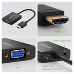 UGREEN Accessories UGREEN HDMI to VGA + HDMI Converter-MM102 |40233