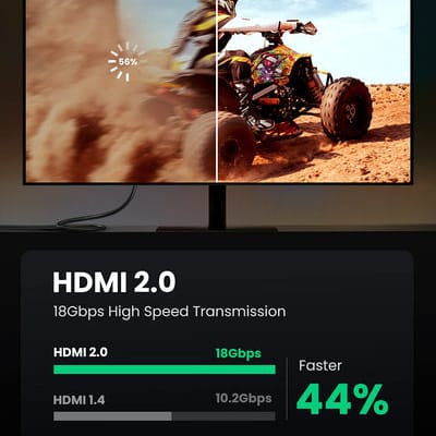 كيبل عالي الجودة من يوجرين | UGREEN High-End HDMI Cable 4K@60Hz HDMI V2.0| HD118 - متجر نصر