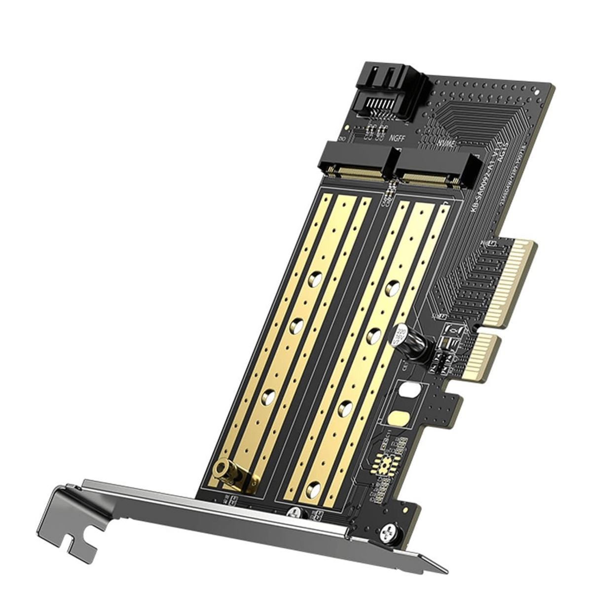 UGREEN M.2 NVMe + M.2 SATA إلى PCI-E 3.0 X 4 – بطاقة PCI express /70504 - متجر نصر