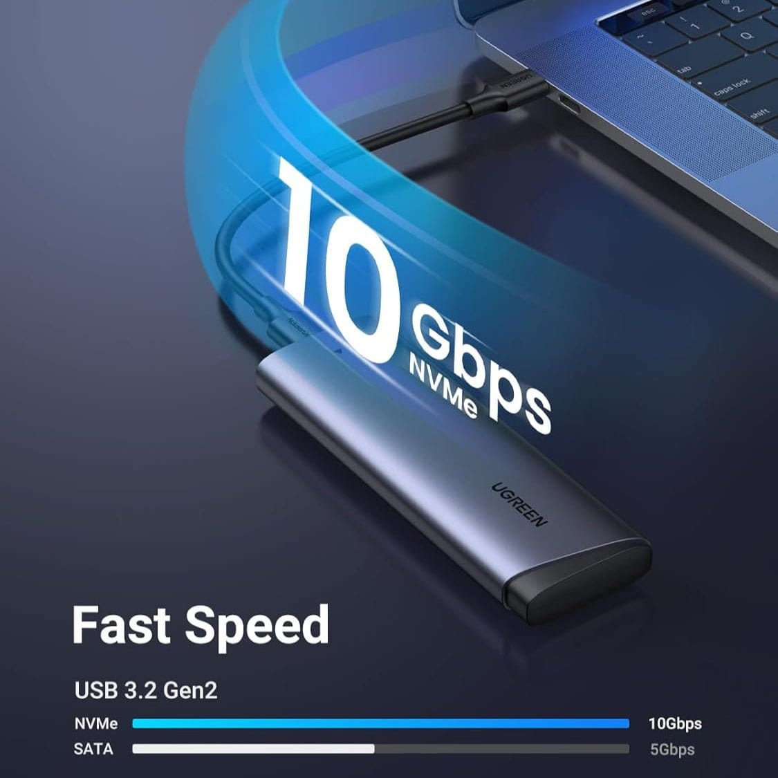 UGREEN M.2 NVMe Type-C 3.2 Gen SSD Enclosure /35267 - متجر نصر