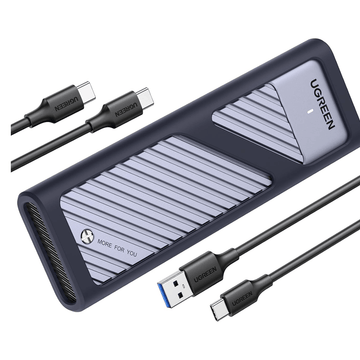 UGREEN Accessories UGREEN M.2NVME Hard Drive Enclosure(10Gbps)   with C to C and C to A cable / 15511