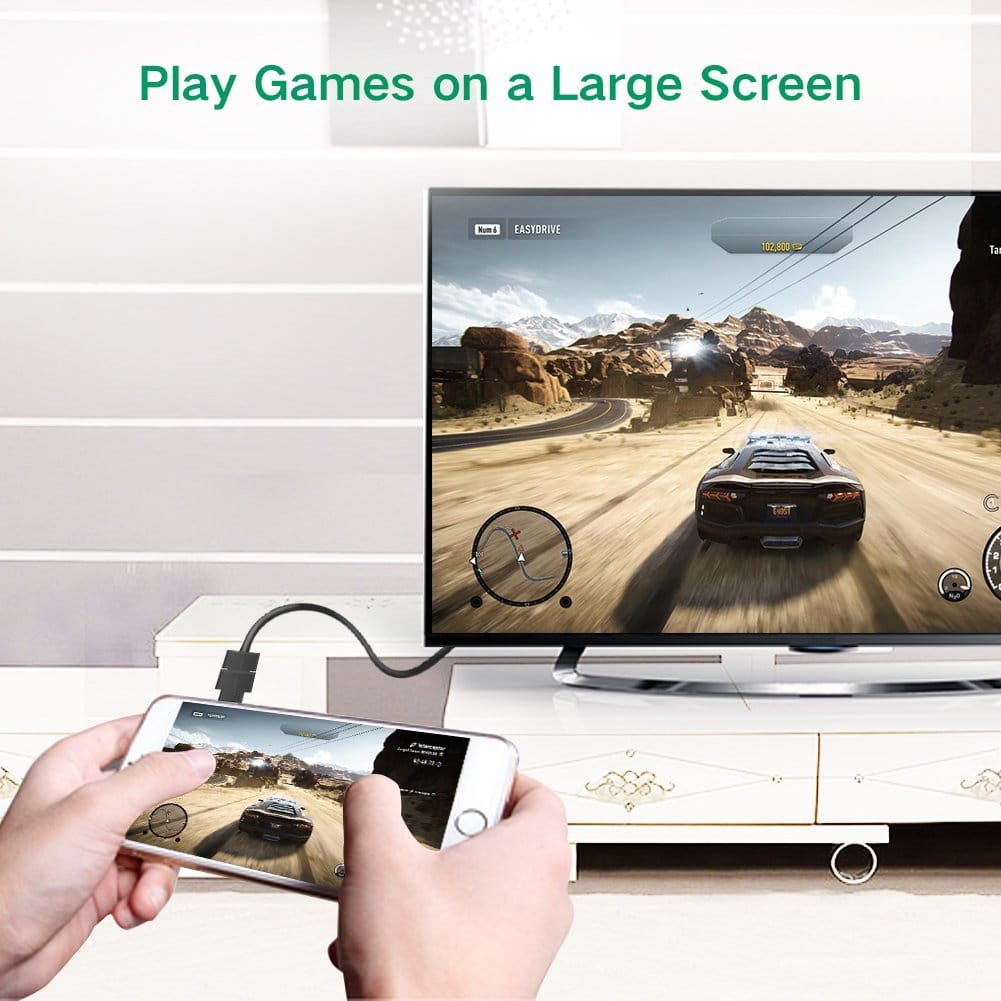 محول UGREEN Micro HDMI ذكر إلى HDMI أنثى (أسود) / 20106 - متجر نصر