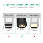 UGREEN Accessories UGREEN Micro HDMI Male to HDMI Female Adapter (Black) / 20106