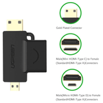 UGREEN Accessories UGREEN Micro HDMI + Mini HDMI Male to HDMI Female Adapter / 20144