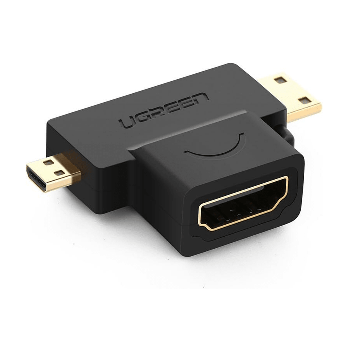 محول UGREEN Micro HDMI + Mini HDMI ذكر إلى HDMI أنثى / 20144 - متجر نصر