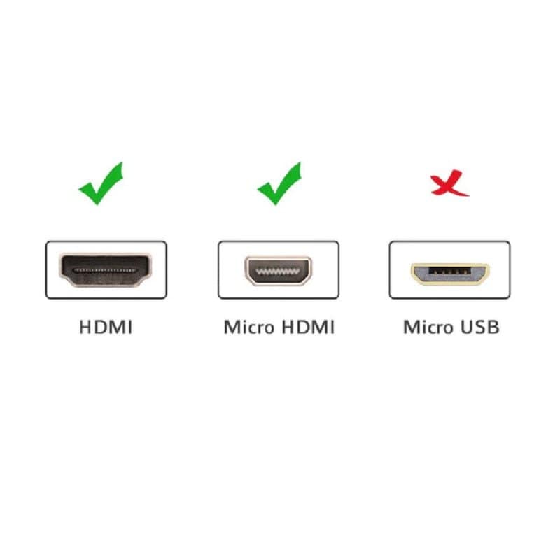 كابل يو جرين مايكرو HDMI إلى HDMI بطول 1.5 متر أسود / HD127 - متجر نصر