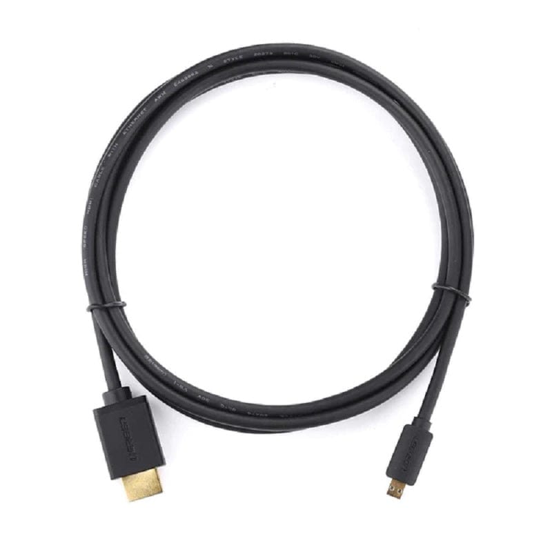 كابل يو جرين مايكرو HDMI إلى HDMI بطول 1.5 متر أسود / HD127 - متجر نصر