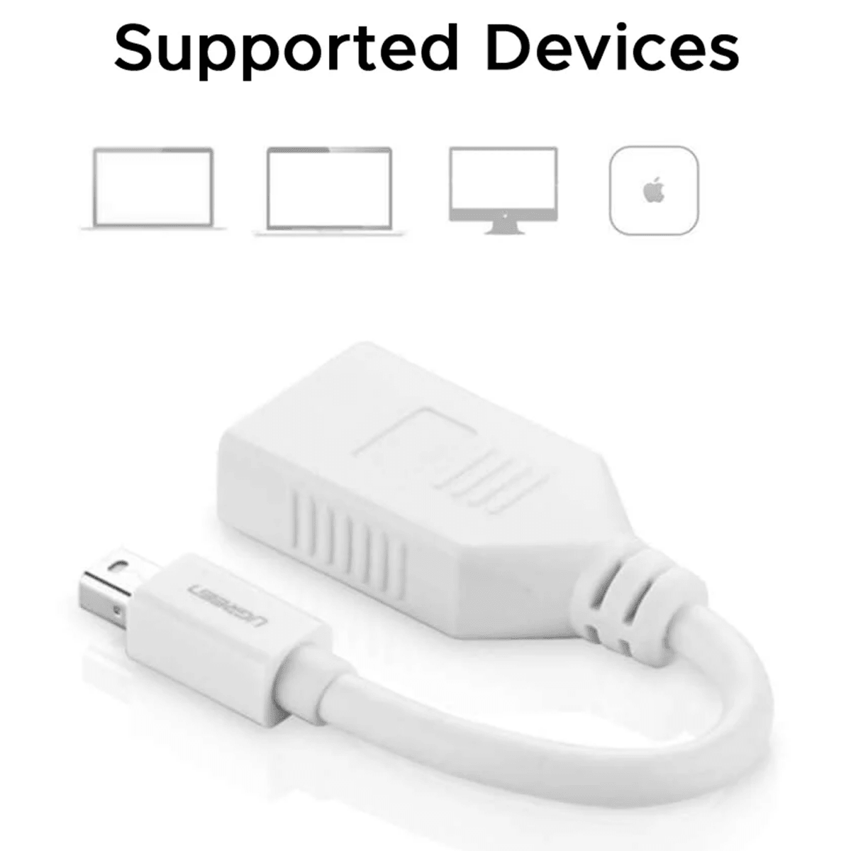 UGREEN Mini DisplayPort Male to DisplayPort Female Adapter - 10445 - متجر نصر