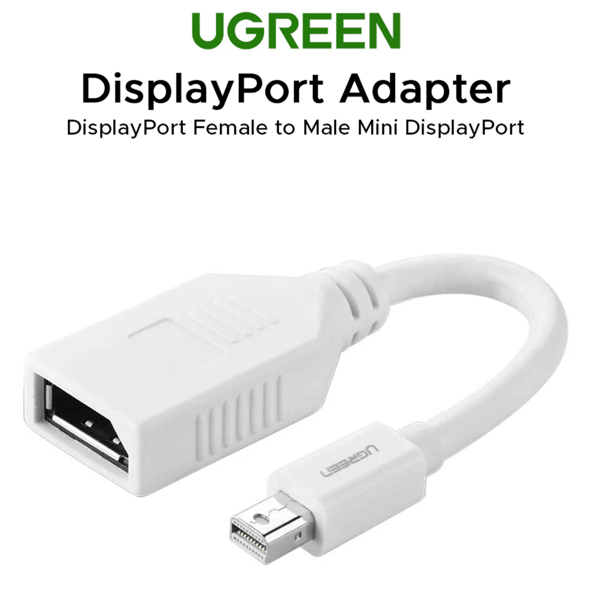 UGREEN Mini DisplayPort Male to DisplayPort Female Adapter - 10445 - متجر نصر