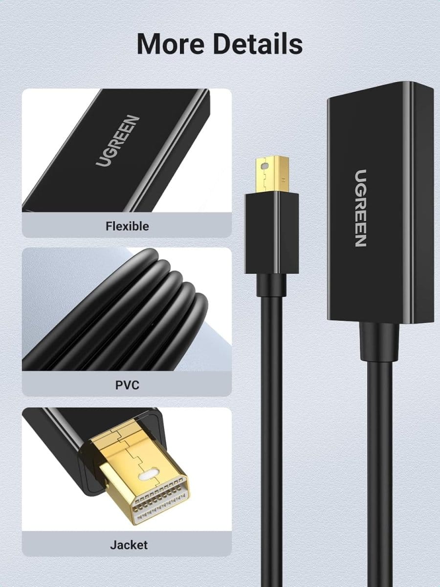 UGREEN Mini Displayport to HDMI Adapter 4K-(Multicolor) | MD112 - متجر نصر