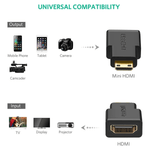 UGREEN Accessories UGREEN Mini HDMI Male to HDMI Female Adapter (Black) / 20101