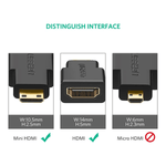 UGREEN Accessories UGREEN Mini HDMI Male to HDMI Female Adapter (Black) / 20101
