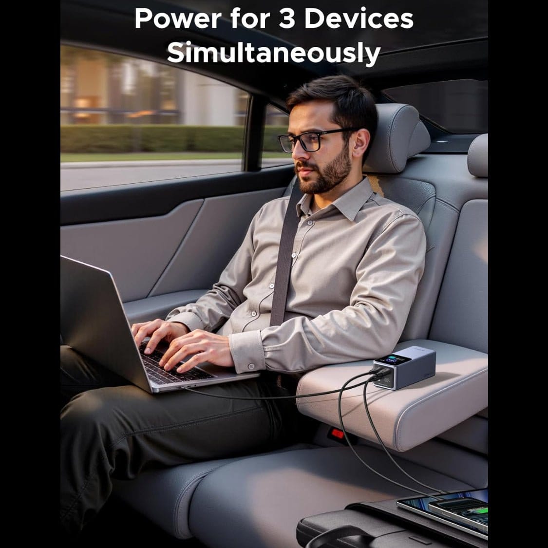شاحن يو جي غرين نيكسود بسعة 20000 مللي أمبير وقوة 130 واط بثلاثة منافذ USB-C / 35524B - متجر نصر