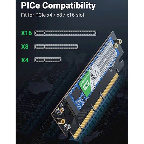 بطاقة توسعة UGREEN PCIe Gen4 x 16 إلى M.2 NVMe / 30715 - متجر نصر
