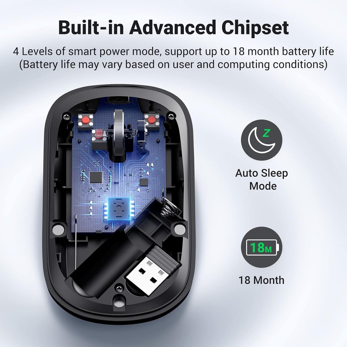 UGREEN Portable Wireless Mouse 2.4GHZ Ultra Slim |MU001 - متجر نصر
