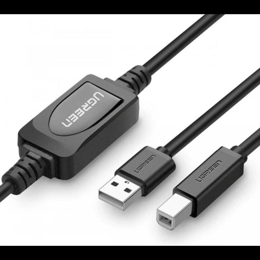 UGREEN Printer Cable USB a to B 2.0 Active Male Cord  / US122 - متجر نصر
